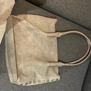 Hammit limited edition Oliver pewter grey zipper tote